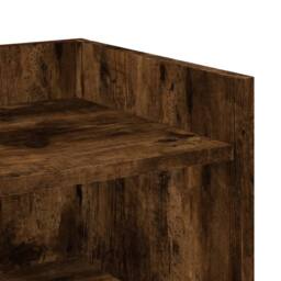 Berkfield Home Sideboard Smoked Oak 45x35x75 cm Engineered Wood in Brown - Size: 45 x 35 x 75 cm - thumbnail 8