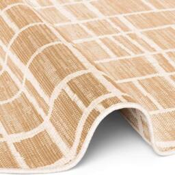 THE RUGS Ted Baker Indoor Outdoor Crouch Round Abstract Rug in Beige - Size: 160 cm diameter - thumbnail 5