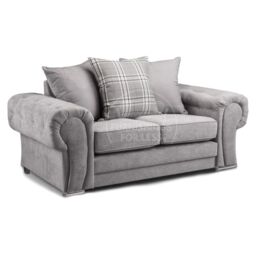 Furnishings For Less UK Milan Fabric Sofa Suite 3 & 2 Seater Sofa Set Scatter Back in Grey - thumbnail 3