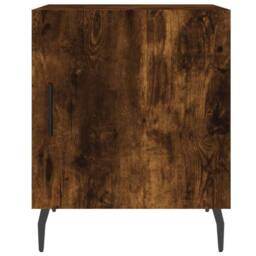 Berkfield Home Modern Bedside Cabinets 2 pcs Smoked Oak 40x40x50 cm Engineered Wood in Brown - Size: 40 x 40 x 50 cm - thumbnail 7