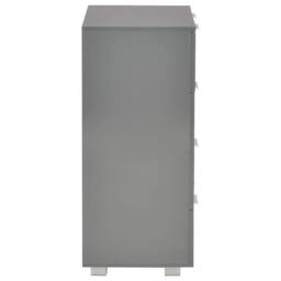 Berkfield Home Sideboard High Gloss Grey 60x35x80 cm Engineered Wood - Size: 60 x 35 x 80 cm - thumbnail 4