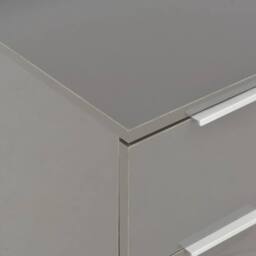 Berkfield Home Sideboard High Gloss Grey 60x35x80 cm Engineered Wood - Size: 60 x 35 x 80 cm - thumbnail 7