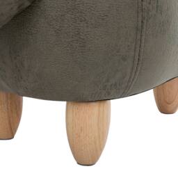Wyld and Coco Triceratops Kids Storage Stool - Dark Green Polyester Upholstery - thumbnail 9