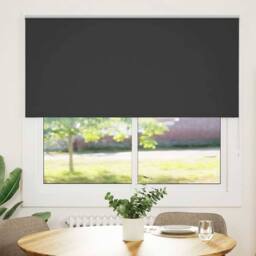 Berkfield Home Roller Blind Blackout Black 145x150 cm Fabric Width 141.6 cm Polyester - thumbnail 2