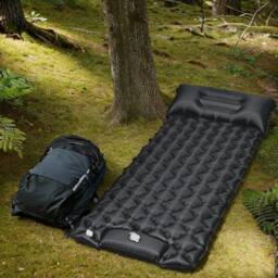 FLAVORA Black Car Inflatable Camping Air Mattress - Size: Single - thumbnail 6