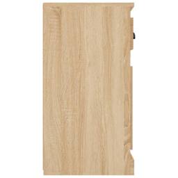 Berkfield Home Sideboard Sonoma Oak 70x35.5x67.5 cm Engineered Wood in Light Tan - thumbnail 7