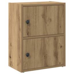 Berkfield Home Bookcase Artisan Oak 40x24x52 cm Engineered Wood in Brown - Size: 40 x 24 x 52 cm - thumbnail 1