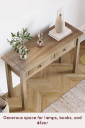 Home Discount Vida Designs Panama 2 Drawer Console Table Storage Organizer 720 x 1100 x 400 mm in Brown - thumbnail 6