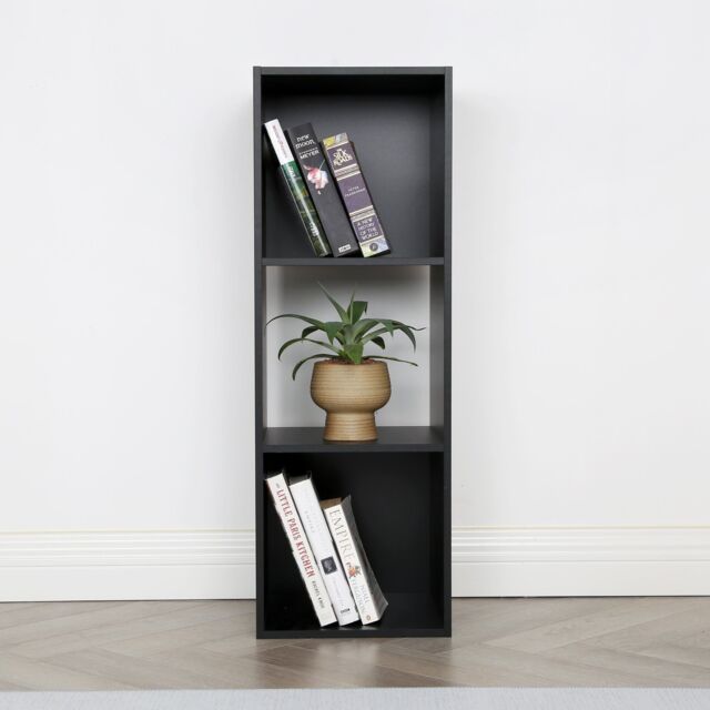 Home Garden Direct Jane - 3x1 Bookcase - Cube storage boxes (Black) in Black - Size: 1 Pack - image 1