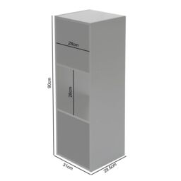 Home Garden Direct Jane - 3x1 Bookcase - Cube storage boxes (Black) in Black - Size: 1 Pack - thumbnail 6