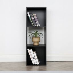 Home Garden Direct Jane - 3x1 Bookcase - Cube storage boxes (Black) in Black - Size: 1 Pack - thumbnail 1