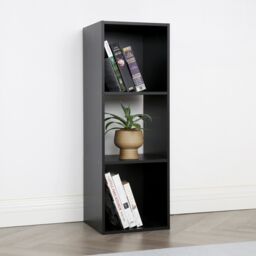 Home Garden Direct Jane - 3x1 Bookcase - Cube storage boxes (Black) in Black - Size: 1 Pack - thumbnail 2