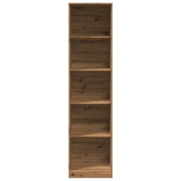 Berkfield Home Wardrobe Artisian Oak 50x50x200 cm Engineered Wood in Brown - Size: 50 x 50 x 200 cm - thumbnail 4