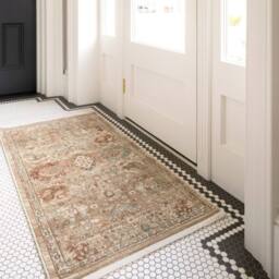 Kukoon Beige Traditional Floral Soft Pile Living Room Area Rug - Size: 160 cm x 230 cm - thumbnail 6