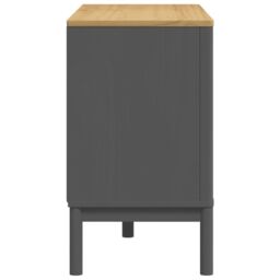 Berkfield Home Chest of Drawers FLORO Grey Solid Wood Pine - thumbnail 6