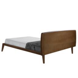 Angel Cerda Walnut Veneer Double Bed Model (160x200 cm) - thumbnail 6