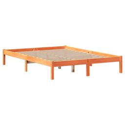 Berkfield Home Bookcase Bed without Mattress Wax Brown 150x200 cm King Solid Wood Pine - thumbnail 5
