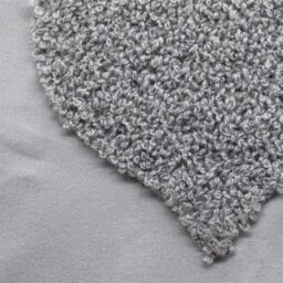Voltico Grey Tufted Star Heart Duvet Set - Single, Double & King in Light Grey - Size: Single - thumbnail 5