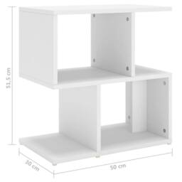 Berkfield Home Elegant Bedside Cabinets 2 pcs White 50x30x51.5 cm Engineered Wood - thumbnail 7