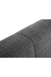 Julian Bowen Sorrento Upholstered Bed in Grey - Size: Double - thumbnail 4