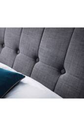 Julian Bowen Sorrento Upholstered Bed in Grey - Size: Double - thumbnail 6