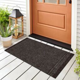 RugsX Malaga Doormat in Brown - Size: 66 cm x 110 cm - thumbnail 2