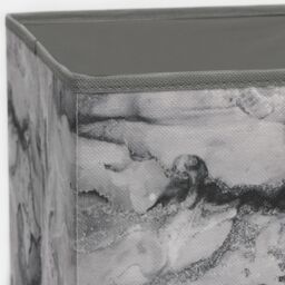 OHS Marble Storage Cubes 2 Pack Folding Boxes Shoe Toy Set Space Saving in Charcoal - thumbnail 5