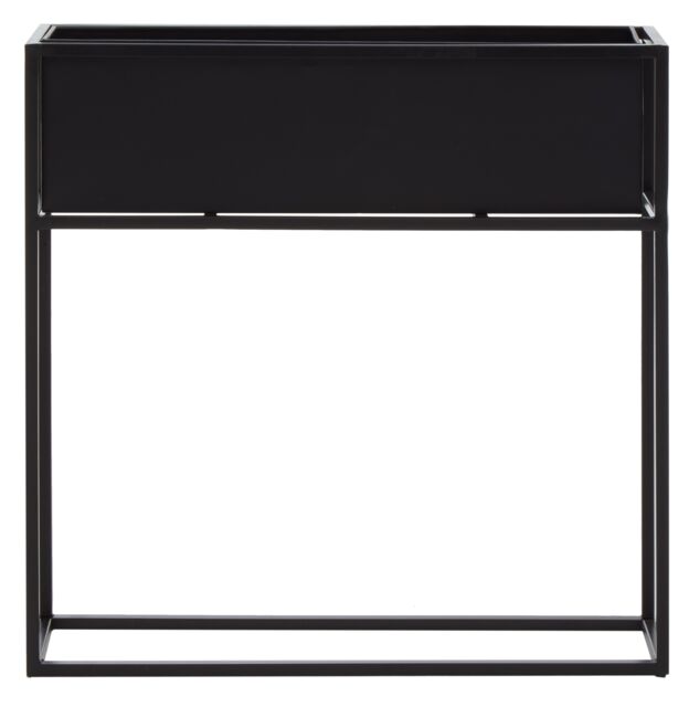 Orsina Floor Standing Plant Box, Contemporary Design Plant Container, Space Saving Garden Box For Planting in Black - image 1