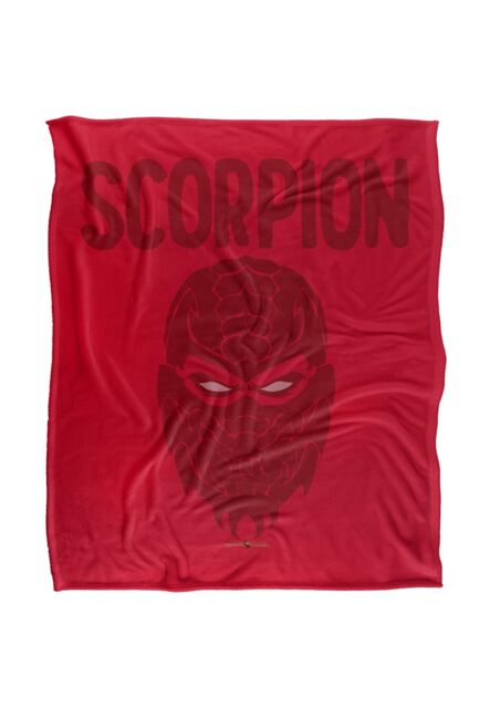 Warner Brothers Mortal Kombat 9 Scorpion Icon Silky Touch Super Soft Throw Blanket in White - image 1