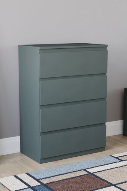 Home Discount Vida Designs Denver 4 Drawer Chest of Drawers Storage in Green - image 1