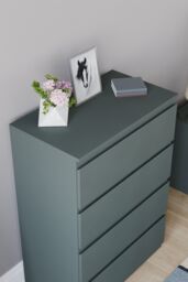 Home Discount Vida Designs Denver 4 Drawer Chest of Drawers Storage in Green - thumbnail 4
