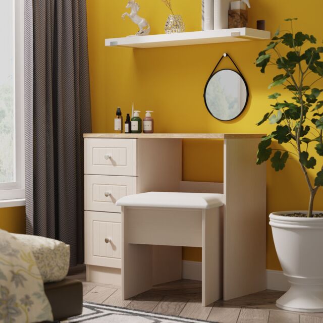 Ready Assembled 2 U Norton Vanity (Ready Assembled) in Taupe - Size: Medium - image 1
