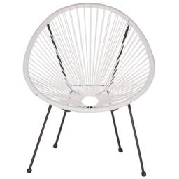 Wyld and Coco Bistro 3-Piece White PE Rattan 2-Seater Round Set - thumbnail 7