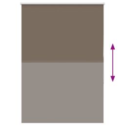 Berkfield Home Roller Blind Blackout Coffee 110x150 cm Fabric Width 105.7 cm Polyester in Brown - thumbnail 5
