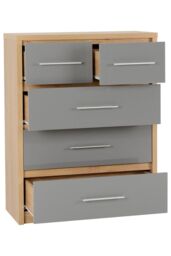 Seconique Seville 3+2 Drawer Chest in Grey - thumbnail 3