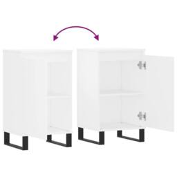 Berkfield Home Sideboard White 40x35x70 cm Engineered Wood - Size: 40 x 35 x 70 cm - thumbnail 9