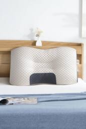 Garden Sanctuary Premium Sleep Support Knitted Pillow for All Seasons in White - thumbnail 2