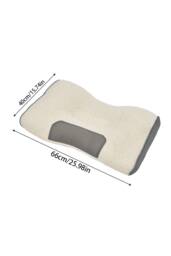 Garden Sanctuary Premium Sleep Support Knitted Pillow for All Seasons in White - thumbnail 8