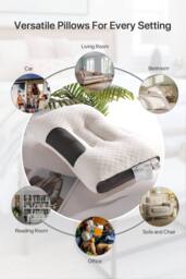 Garden Sanctuary Premium Sleep Support Knitted Pillow for All Seasons in White - thumbnail 6