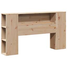 Berkfield Home Beautiful Bed Frame without Mattress 135x190 cm Double Solid Wood Pine in Light Brown - thumbnail 8
