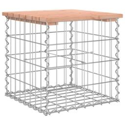 Berkfield Home Garden Bench Gabion Design 43x44x42 cm Solid Wood Douglas in Brown - Size: 43 x 44 x 42 cm - thumbnail 5