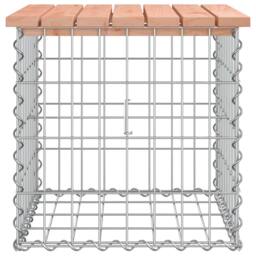 Berkfield Home Garden Bench Gabion Design 43x44x42 cm Solid Wood Douglas in Brown - Size: 43 x 44 x 42 cm - thumbnail 4