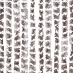 Berkfield Home Insect Curtain Taupe & White 90x220 cm Chenille - thumbnail 6