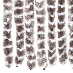 Berkfield Home Insect Curtain Taupe & White 90x220 cm Chenille - thumbnail 5