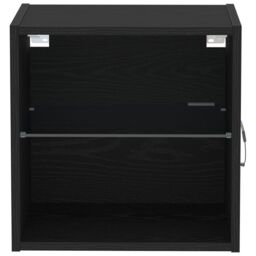Berkfield Home Floating Shelf Black Oak 40x28, 5x40 cm Engineered Wood - thumbnail 5