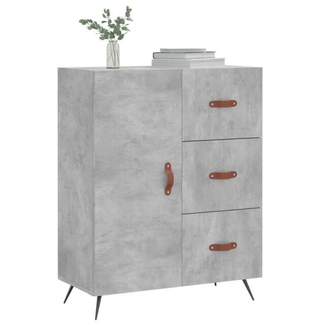 Berkfield Home Sideboard Concrete Grey 69.5x34x90 cm Engineered Wood - image 1