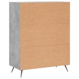 Berkfield Home Sideboard Concrete Grey 69.5x34x90 cm Engineered Wood - thumbnail 8