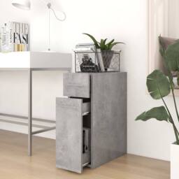 Berkfield Home Sturdy Apothecary Cabinet Concrete Grey 20x45.5x60 cm Engineered Wood - thumbnail 1