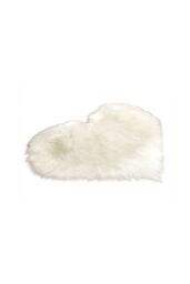 Living and Home 40 x 50CM Heart Shaped Super Soft Shaggy Area Rug in White - Size: 40 cm x 60 cm - thumbnail 6
