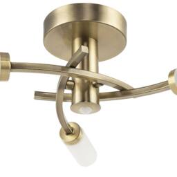 Happy Homewares Modern Sensor Bathroom Ceiling Light Fixture with Multi Functions in Metallic Gold - thumbnail 7